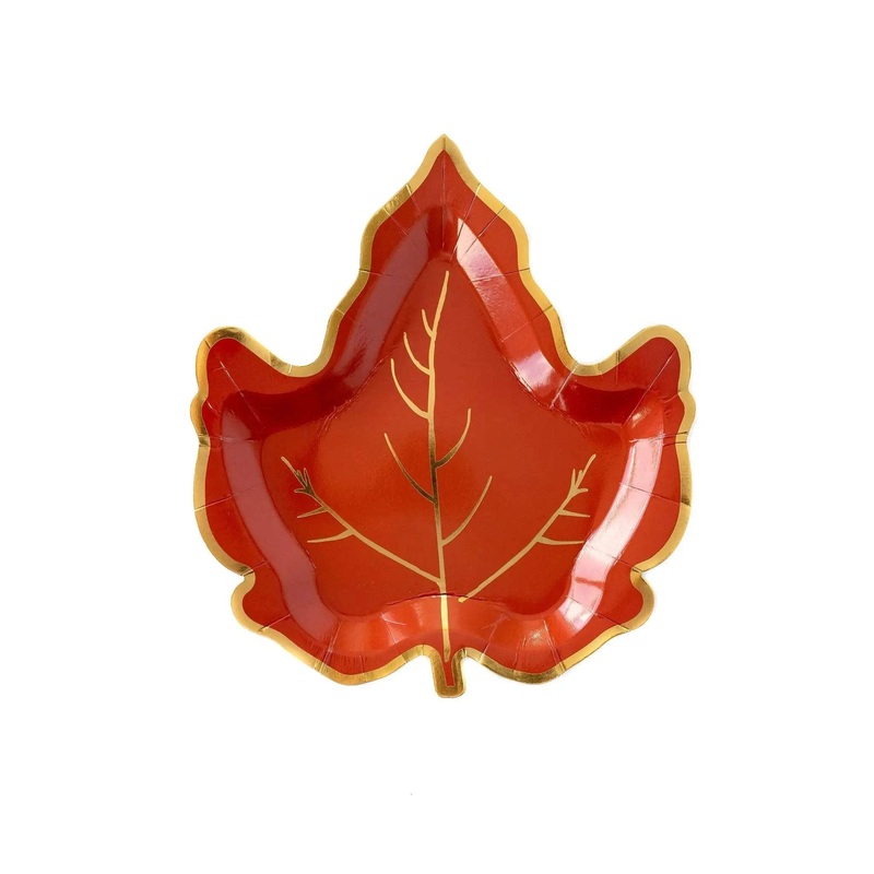 Harvest Maple Leaf Plates