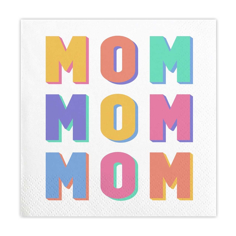 Mom Mom Mom Beverage Napkins