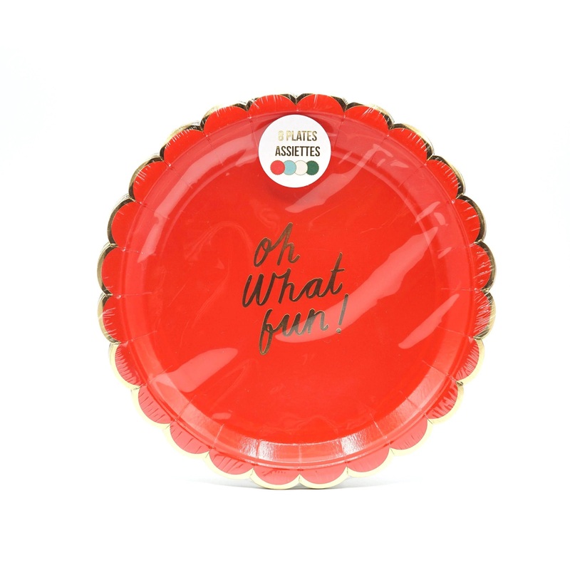 Oh What Fun Christmas Plate