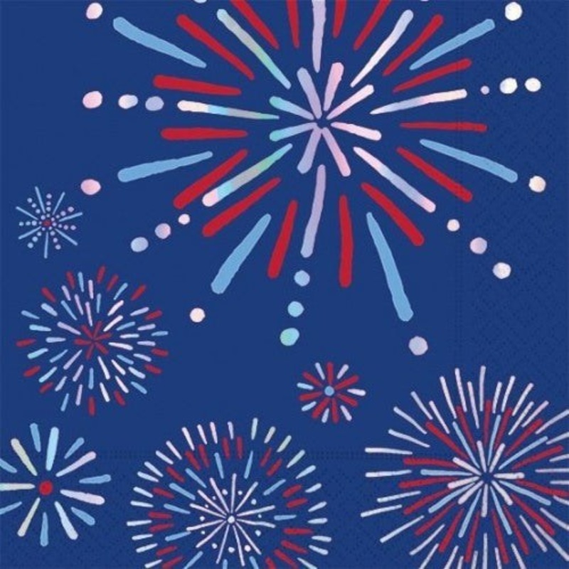Patriotic Pop Luncheon Napkins