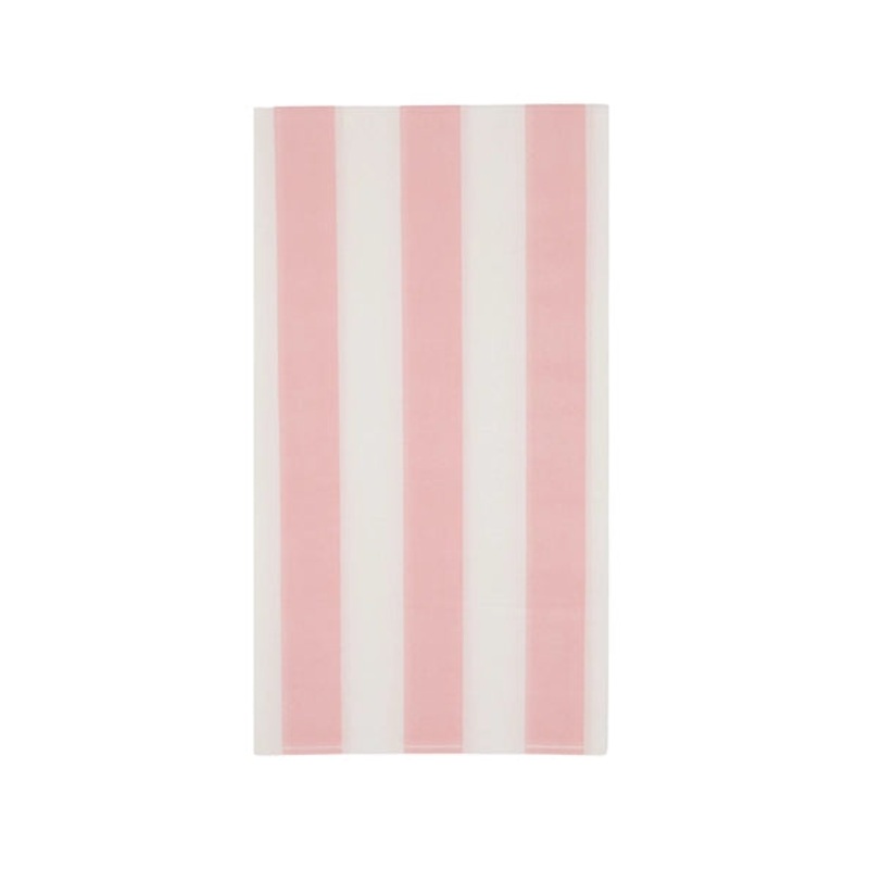Petal Pink Cabana Stripe Guest Towels