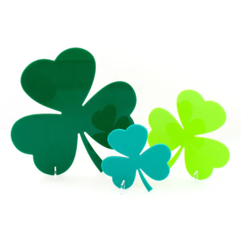 Shamrock Acrylic Set of 3