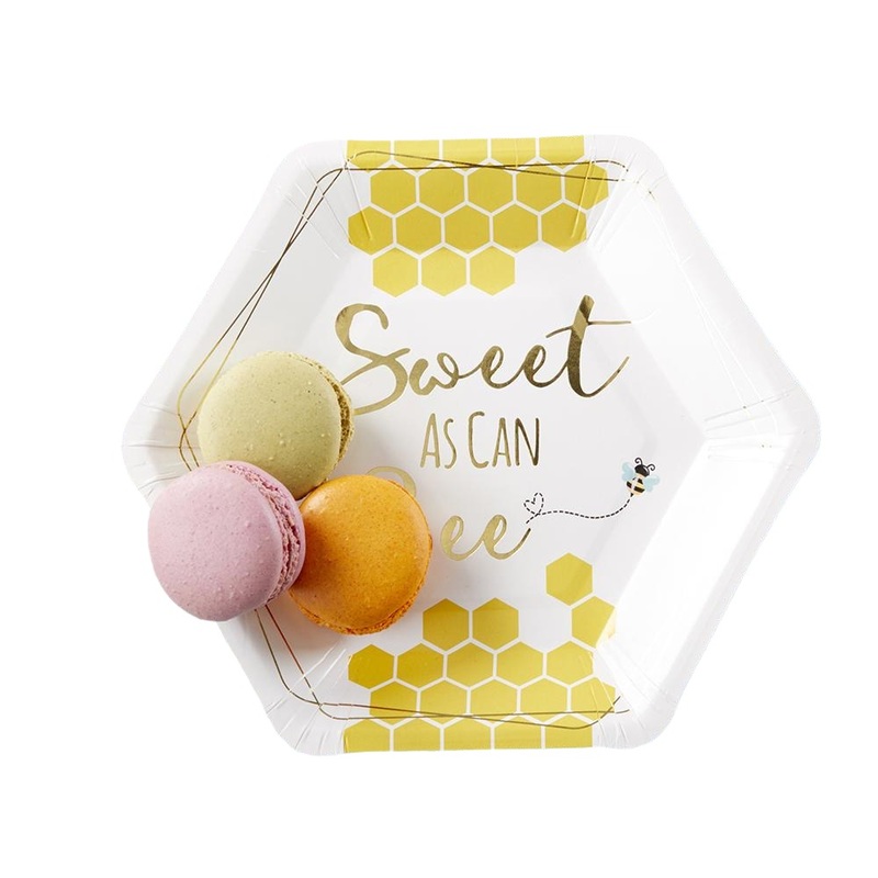 Sweet as Can Bee Cocktail Plate