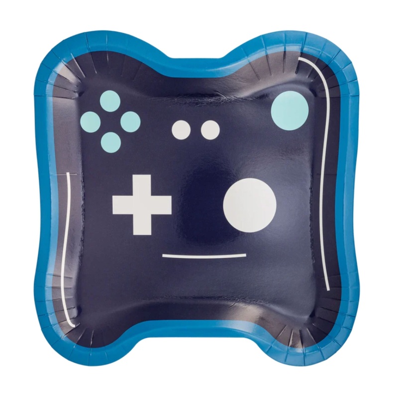 Video Gamer Controller Party Paper Plates | Set 12