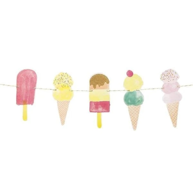 We Heart Ice Cream Garland