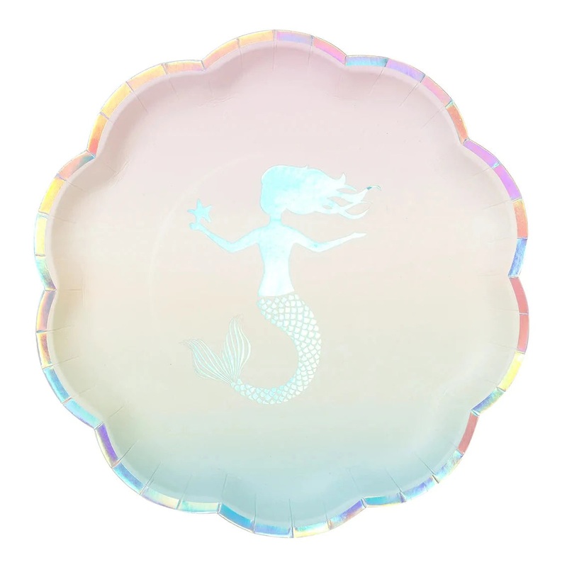 We Heart Mermaids Paper Plates