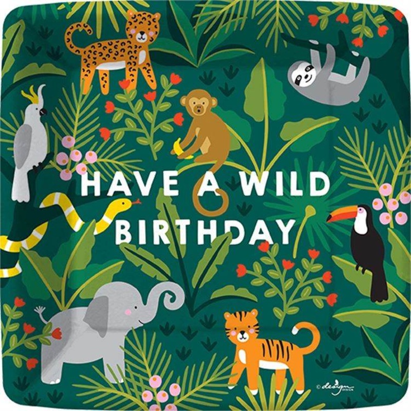 Wild Birthday Dessert Plate