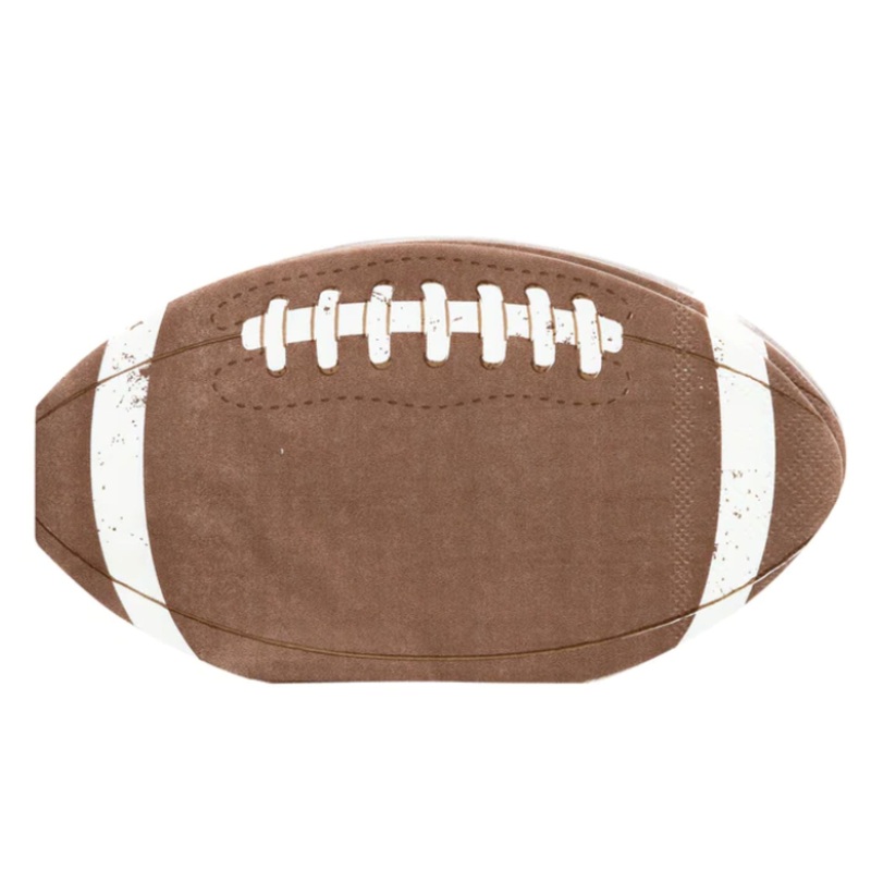 Football Shaped Paper Party Napkins | Package 24