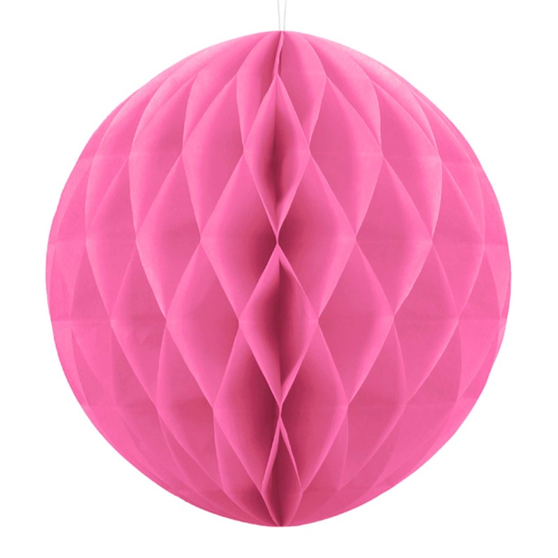 Pink Honeycomb Ball Decorations | 12 Inch