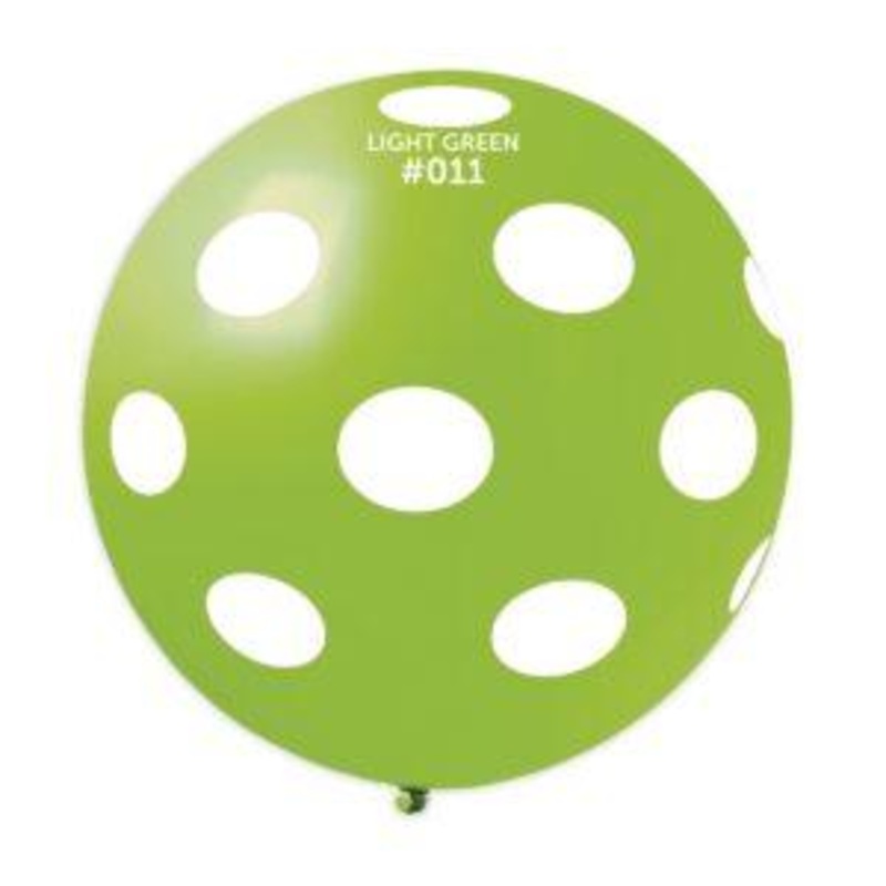 GEMAR Light Green with White Dot Print, 31"