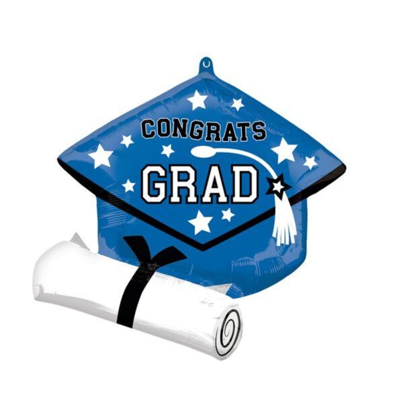 Graduation Cap Blue 25"