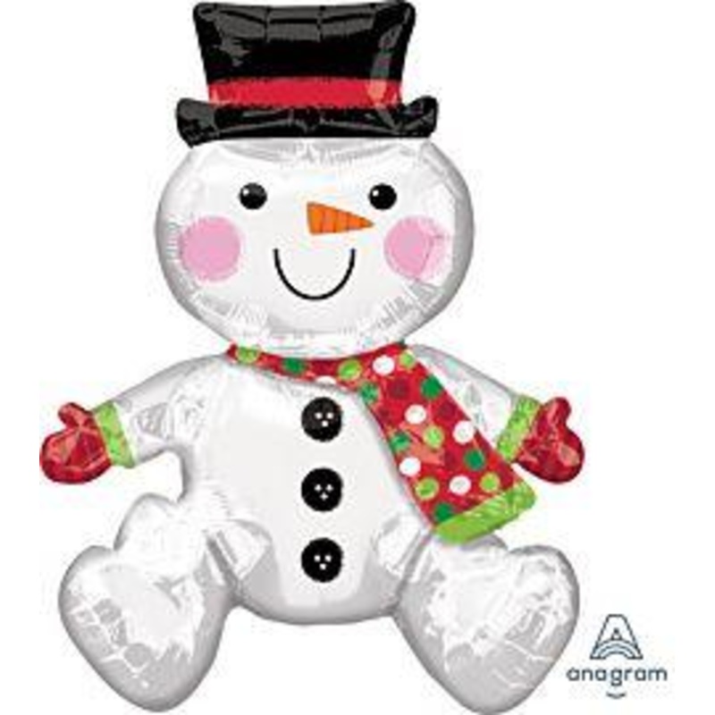 Sitting Snowman 21"