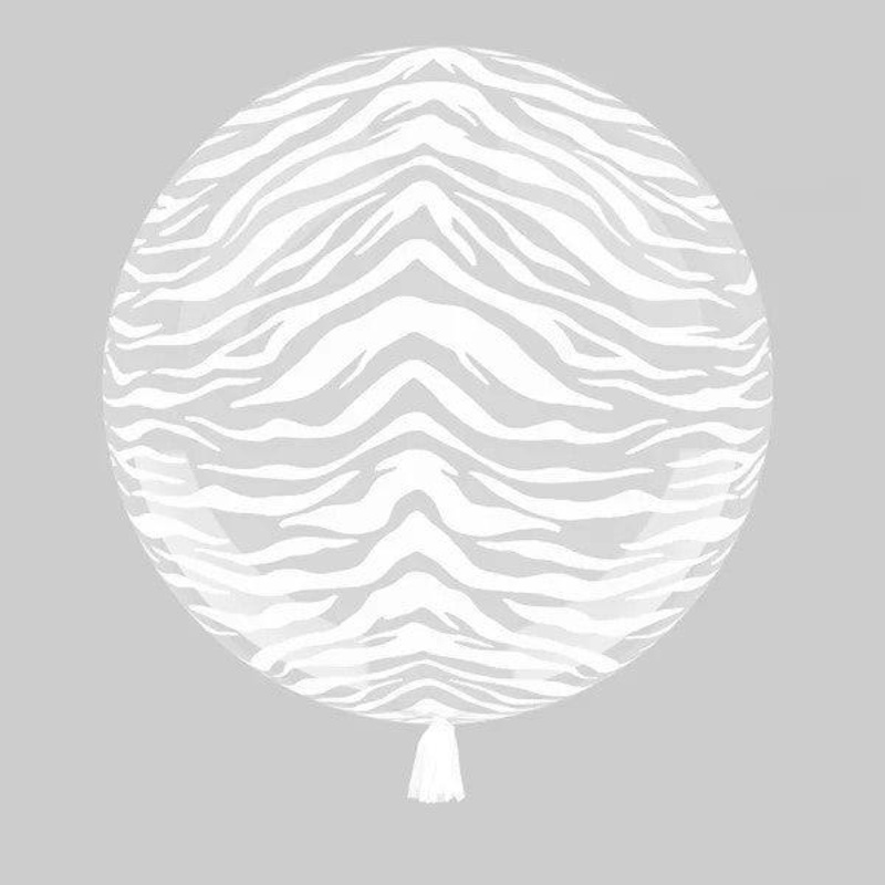 Tiger Print Clear - White