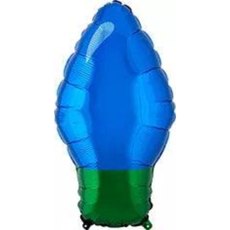 Christmas Light Bulb Blue 22"