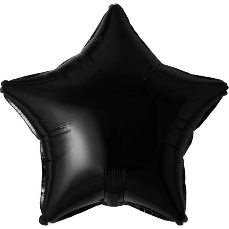 Giant 68" Star Black Foil Balloon