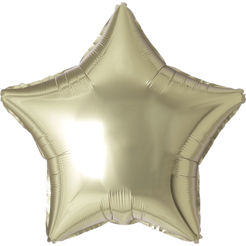 Giant 68" Star White Gold Foil Balloon