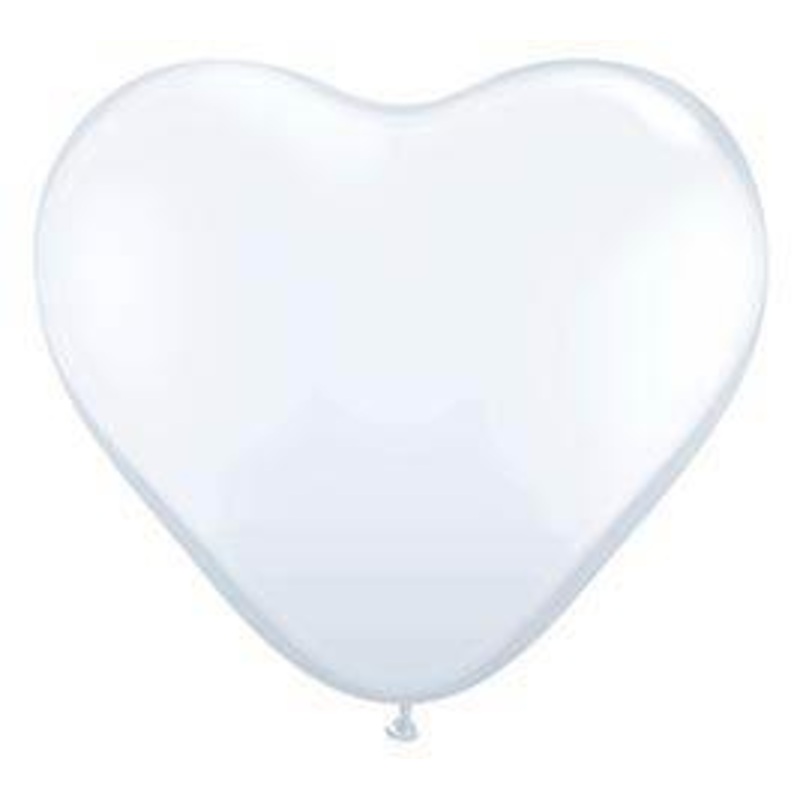 Qualatex Heart - White 11"