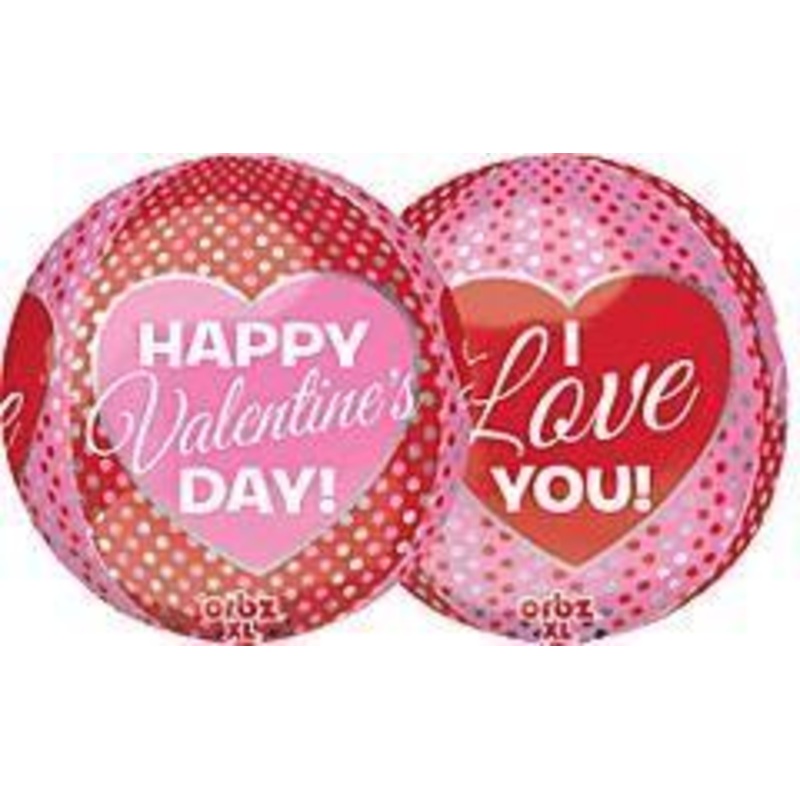 Anagram Pink and Red Happy Valentine's Day ORBZ CLEARANCE 75% OFF