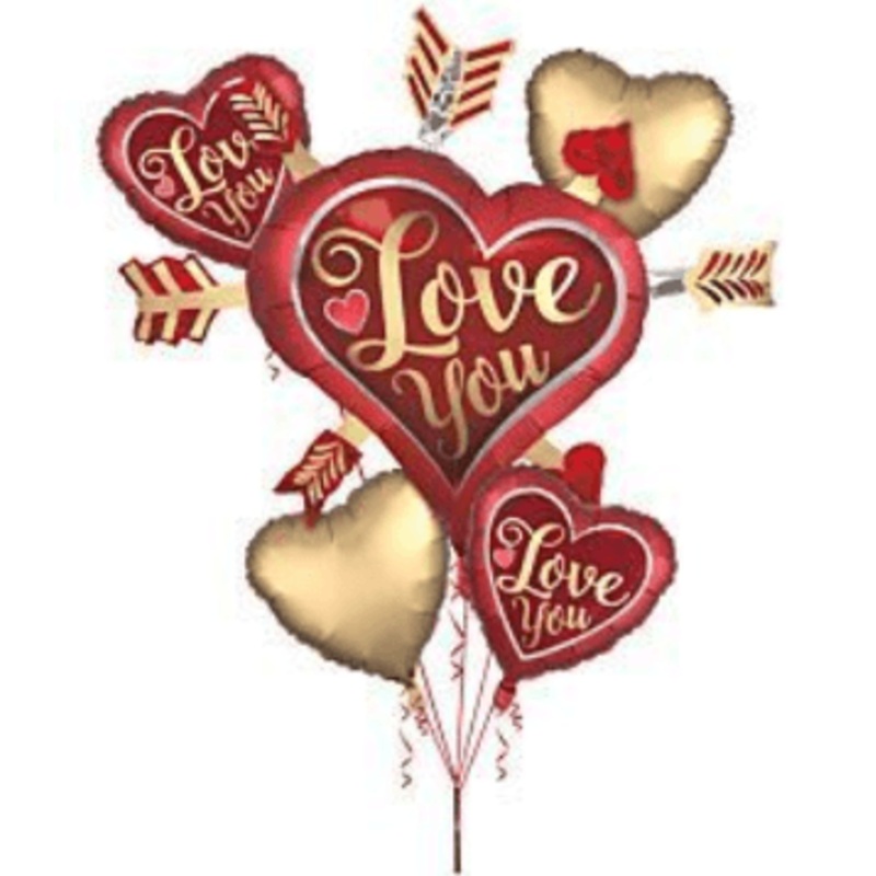 Bouquet Satin Love You Arrows CLEARANCE 75% OFF