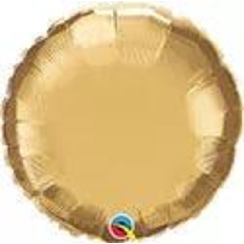 Chrome Round Foil Gold 18"