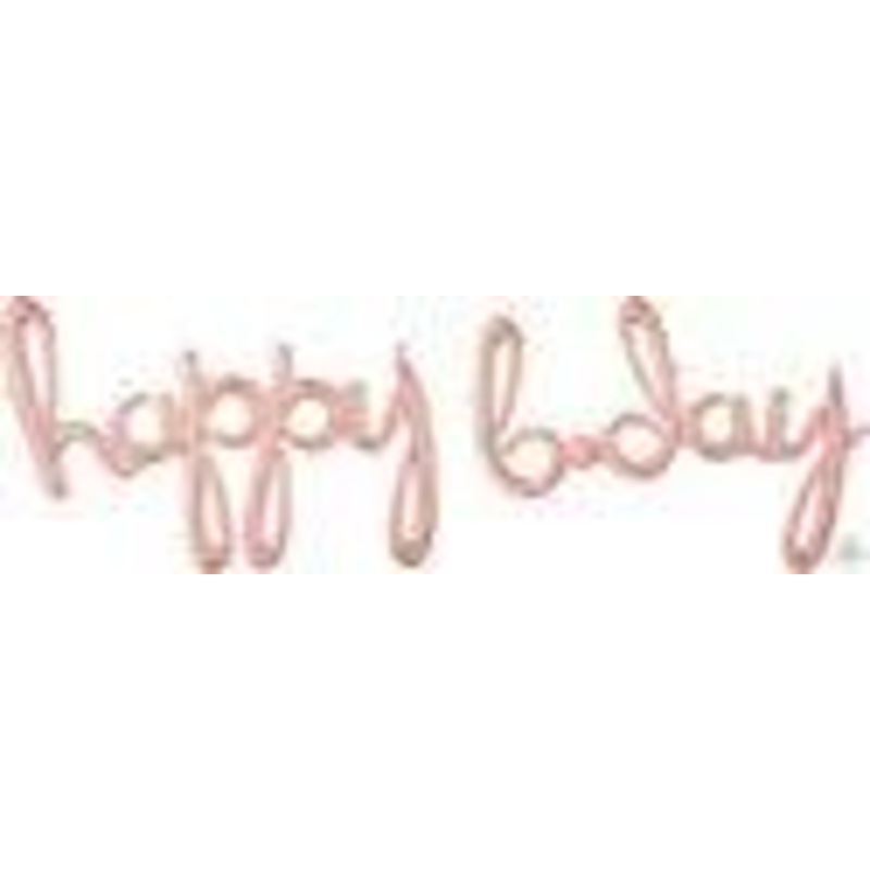 Happy B.Day Script, Rose Gold