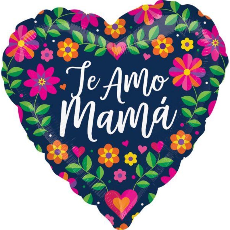Te Amo Mama Floral 17"