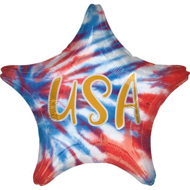 Tie Dye Star USA 18"