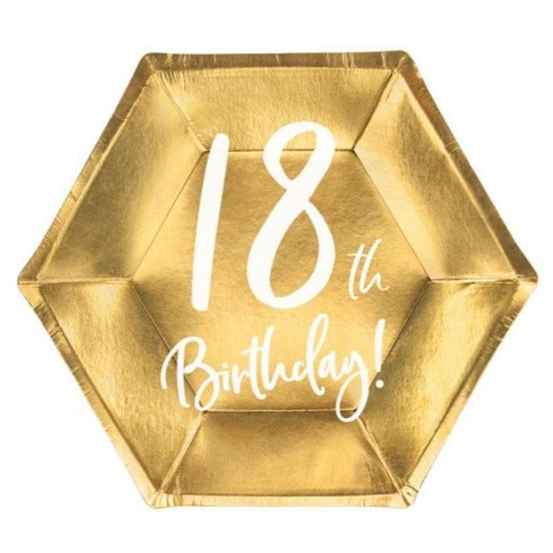 18th Birthday Small Party Plates (6 Pack)