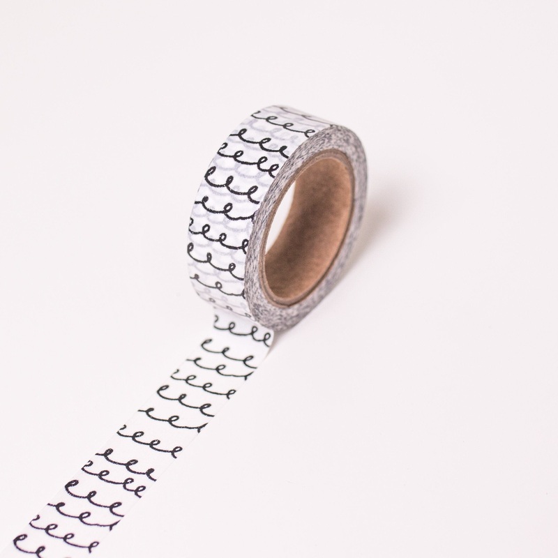 Black Doodle Craft Tape