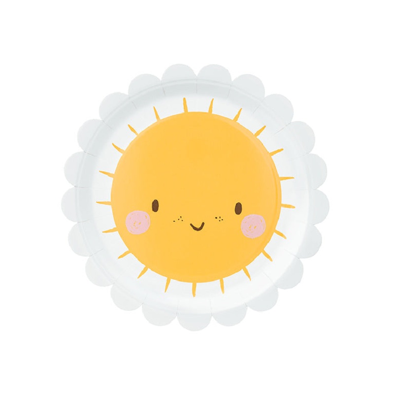 Cute Sun Small Plates (6 Pack)