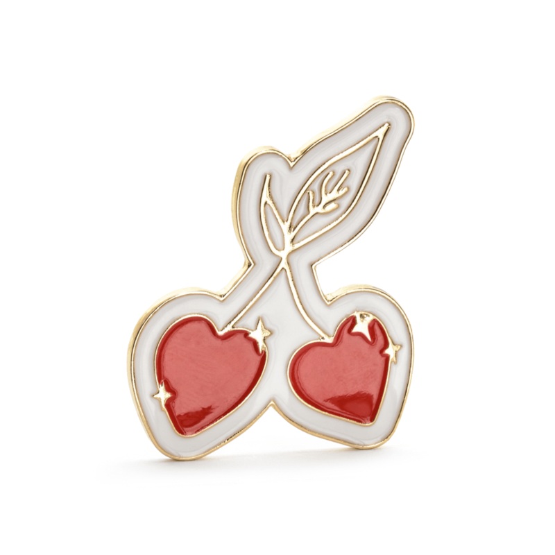 Enamel Pin Badge - Cherries