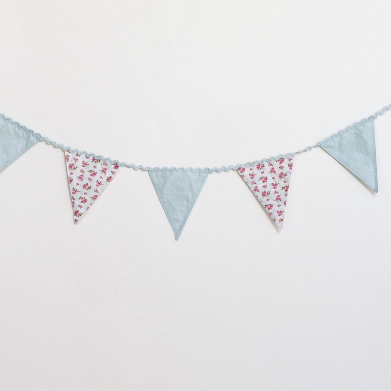 Fabric Floral Bunting (3m)