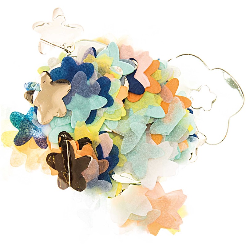 Flower Mix Confetti - Blues