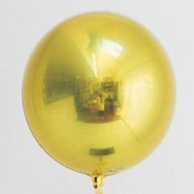 Gold Orb Balloon 16"