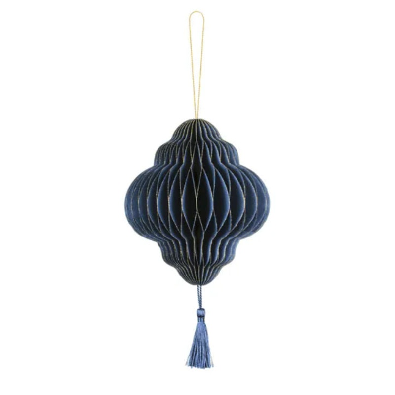 Hanging Honeycomb Decoration - Navy