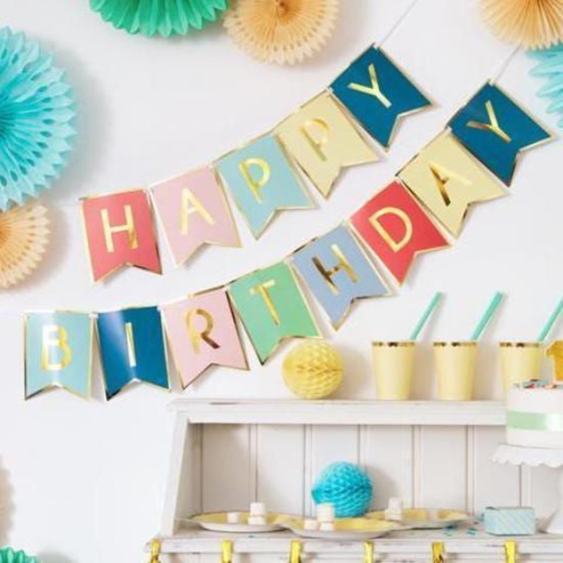 Happy Birthday Banner - Colourful
