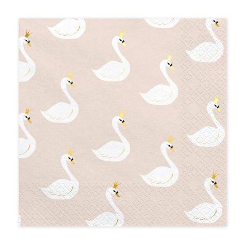 Lovely Swan Party Napkins