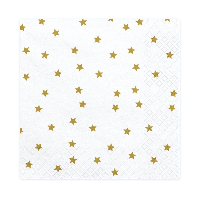 Party Napkins Gold Stars
