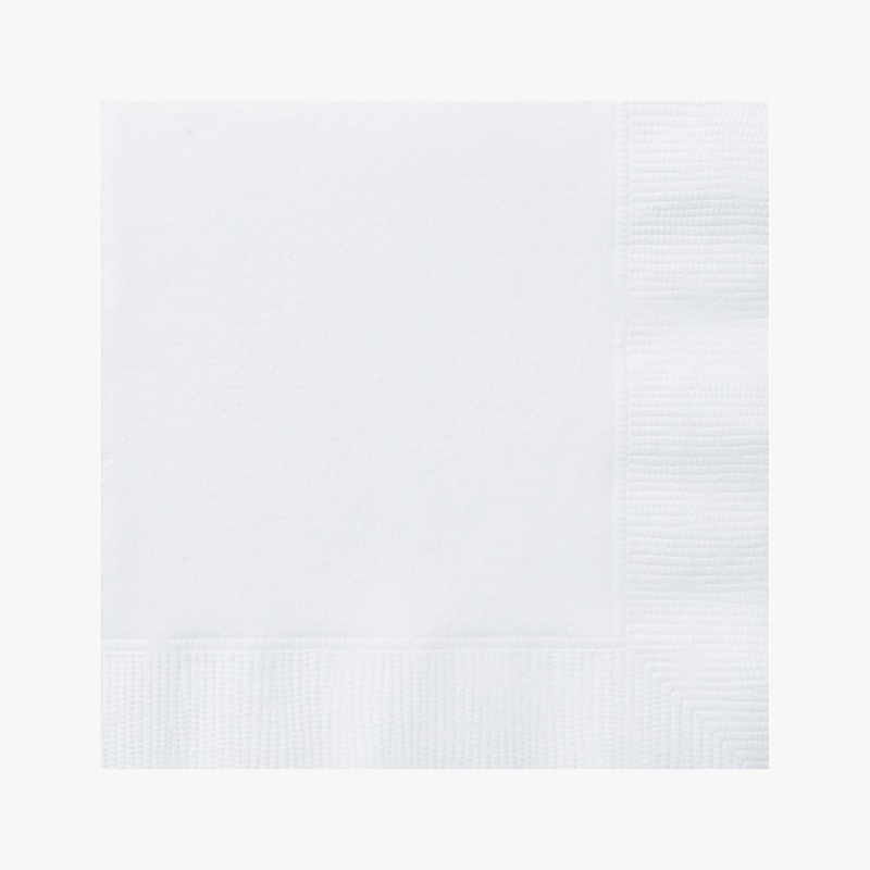 Plain White Party Napkins