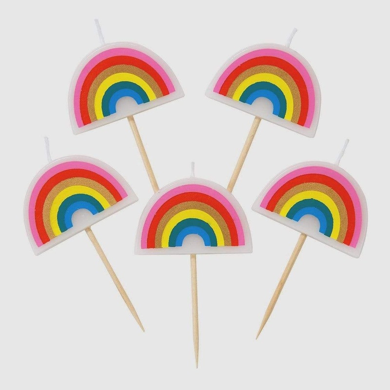 Rainbow Candles (5 Pack)