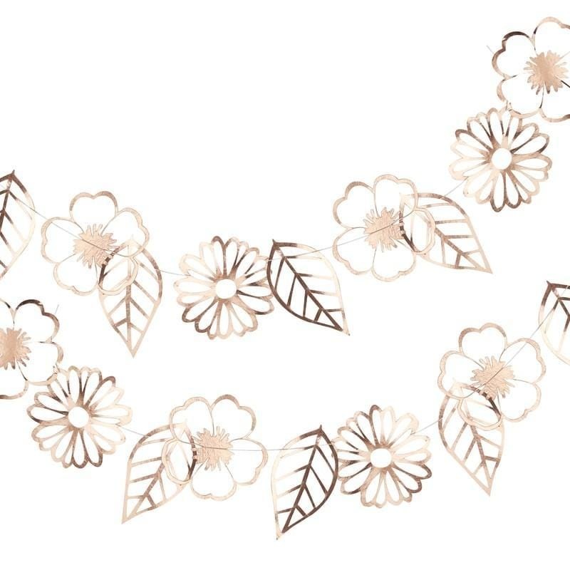 Rose Gold Flower Party Garland