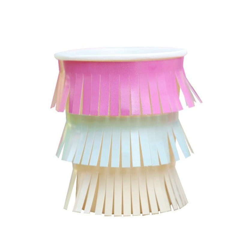 Tiki Tropical Fringed Cups (8 Pack)