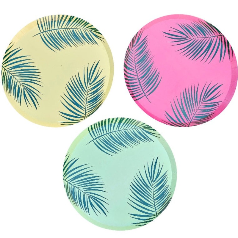 Tiki Tropical Party Plates (8 Pack)