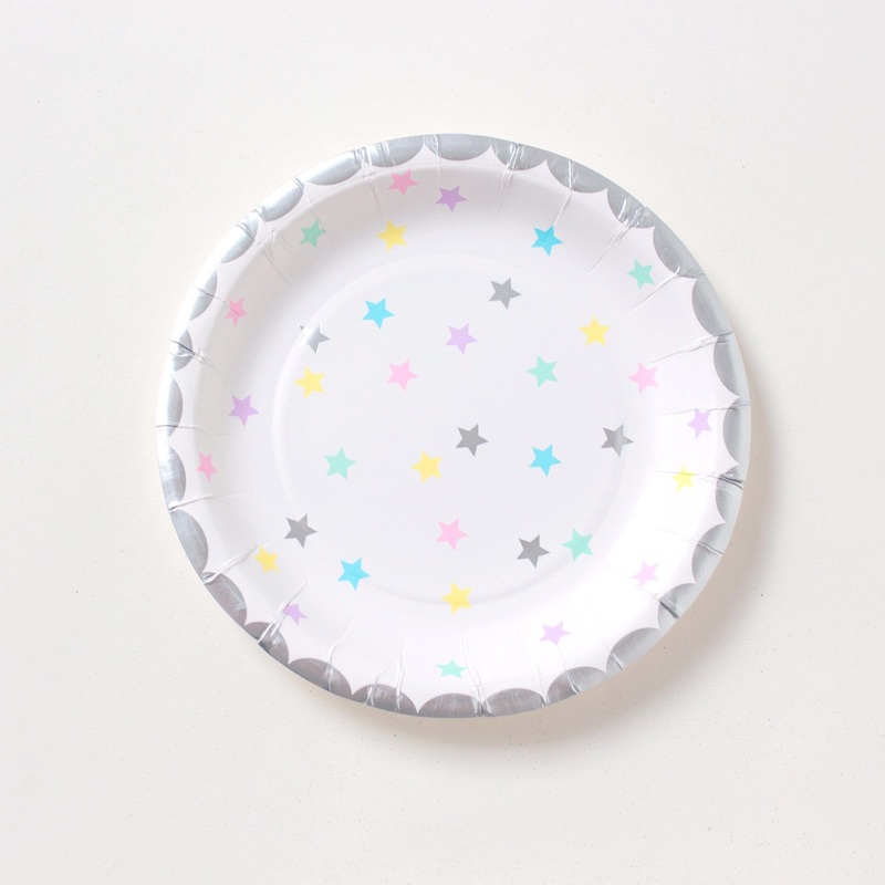 Unicorn Stars Little Party Plates (6 Pack)
