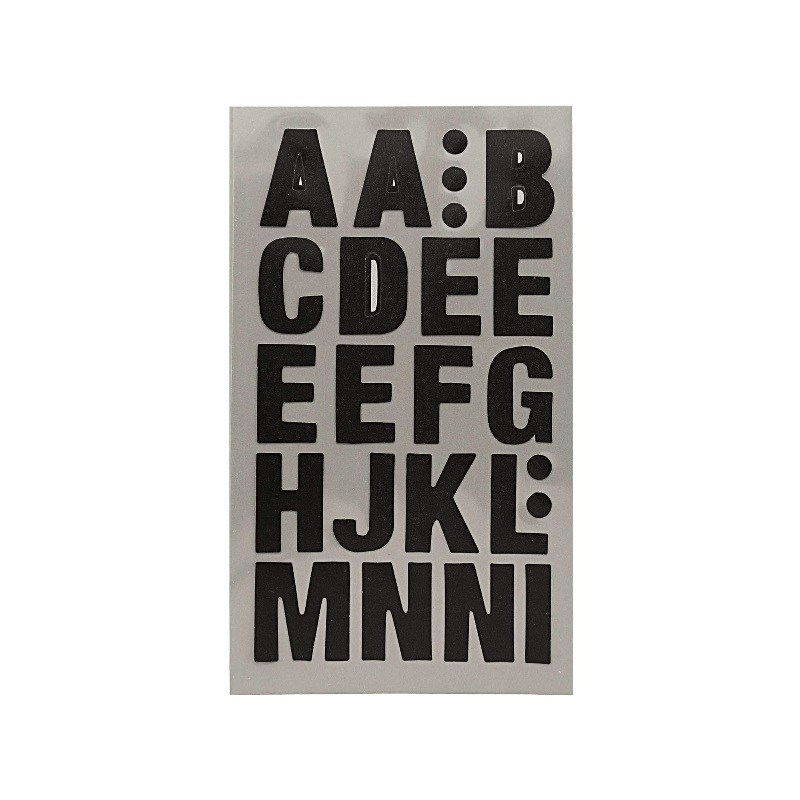 Black Letter Stickers (4 Sticker Sheets)