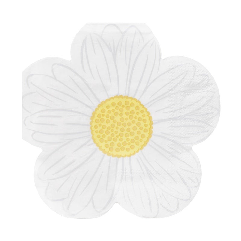 Daisy Shaped Napkins (20 pieces)