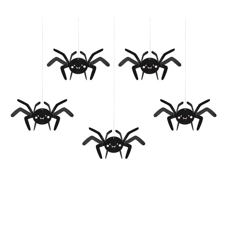 Halloween Hanging Spiders (5 Pack)