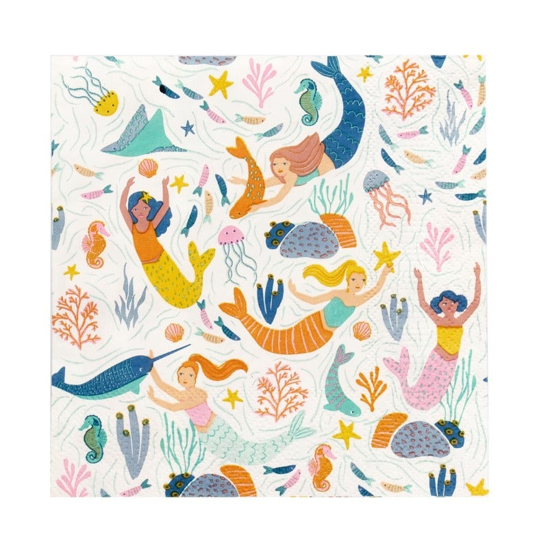 Make Waves Mermaid Napkins