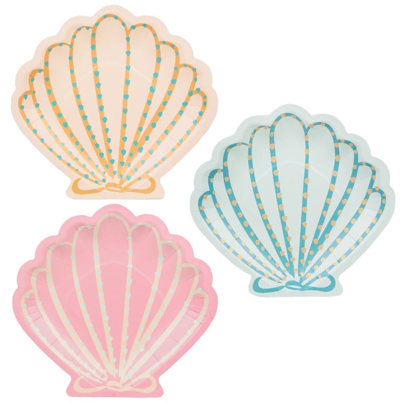 Make Waves Shell Plates (12 Pack)