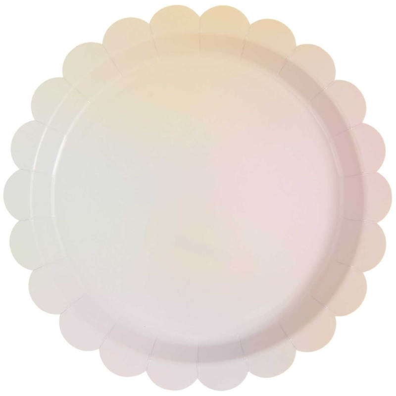 Ombre Pretty Edged Party Plates (8 Pack)
